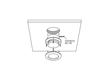 Luminária LED de embutir para armário e bancada SC-A131