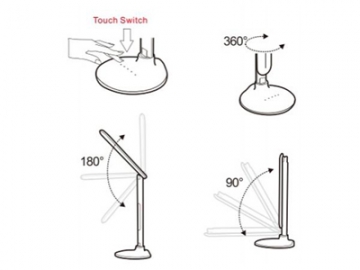 Luminária LED dobrável para mesa de escritório SC-E104