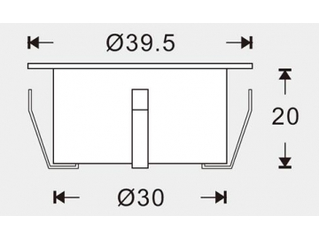 Spot LED de embutir para deck de paisagismo SC-B104B