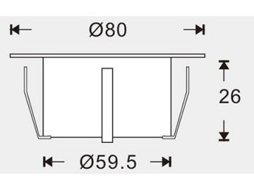 Luz LED Downlight e luz RGB para deck SC-B107C