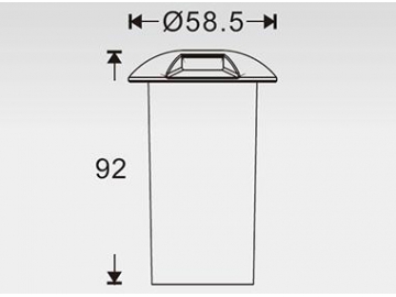 Luminária de parede LED para decoração de exterior SC-F109-1