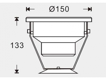 Luminária LED de piscina impermeável SC-G102