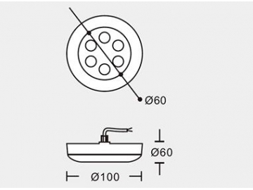 Iluminação LED subaquática para piscina de alta potência SC-G108