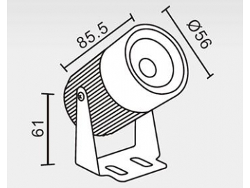 Luminária LED para parede de exteriores SC-K101