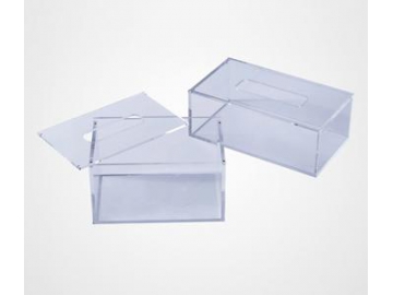 Caixa de acrílico para lenço de papel