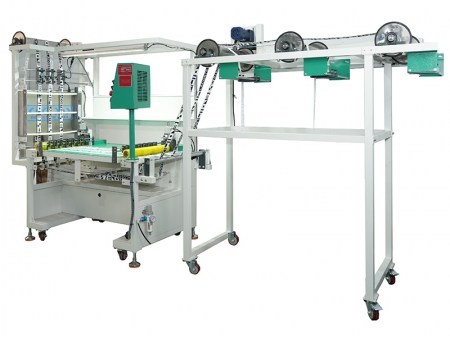 Máquina semiautomática de inspeção de fitas têxteis