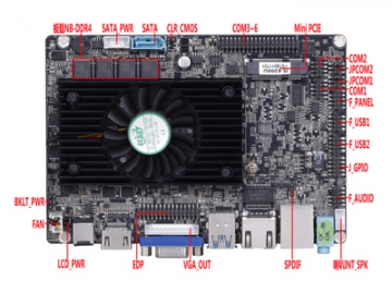 Placa-Mãe Mini-ITX M818SE, processadores 6th/7th Gen Intel® Skylake/ Kaby lake, DC-Power