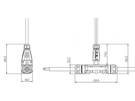 Modelo BC05: Conector para micro inversor