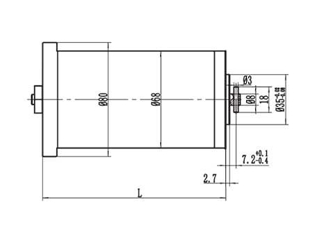 Motor de acionamento 120-250W, PMDC motor escovado ZD068B1