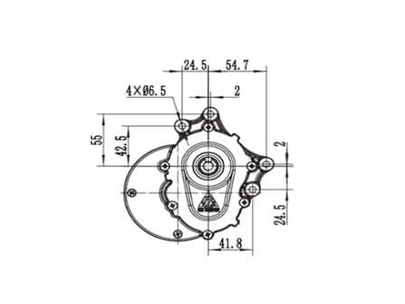 Motor de acionamento 250W (2800 RPM), PMDC motor escovado ZD101AZ1