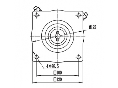 Motor de acionamento 800-1000W, PMDC motor escovado ZD125A2