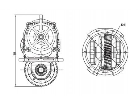 Redutor de engrenagens JS24Y