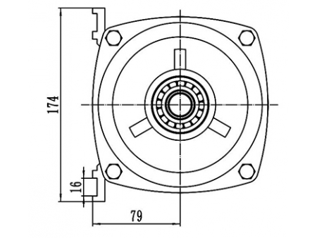 Motor de acionamento 1000-1200W, PMDC motor sem escova TF133BH