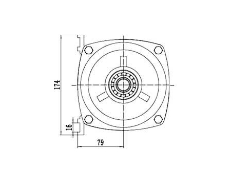 Motor de acionamento 1000-1200W, PMDC motor sem escova TF133BHF