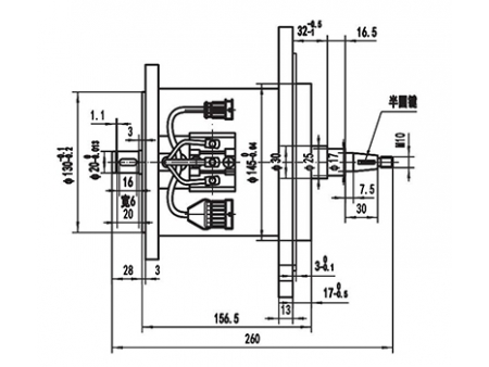 Motor de acionamento (eixo vertical / deslocamento vertical) 1200W (3450 RPM), PMDC motor sem escova TF120BH