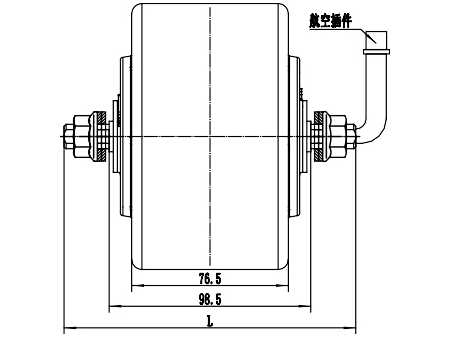 Motor de acionamento 200-300W, PMDC motor sem escova GF075AQH2