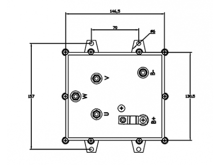 Controlador de motor 1500W (BLDC Square Wave) KTF03018A-C3