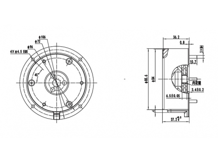 Freio eletromagnético (8.0 Nm) DZ084B1