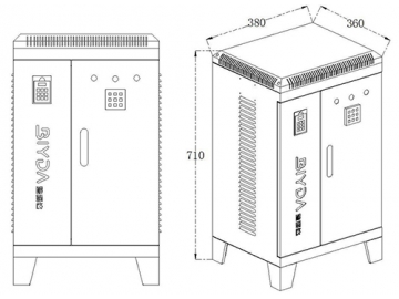 Fonte de alimentação para o aquecimento por indução 20-30 Kw (Em pé)