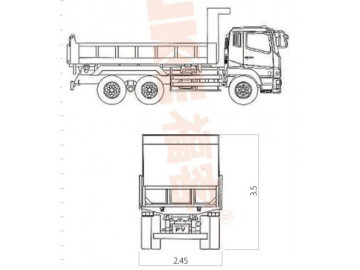 Camião basculante, FK6-160T