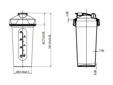 Coqueteleira / Shaker (PEAD)