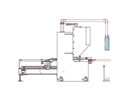 Máquina de ranhurar em V vertical CNC