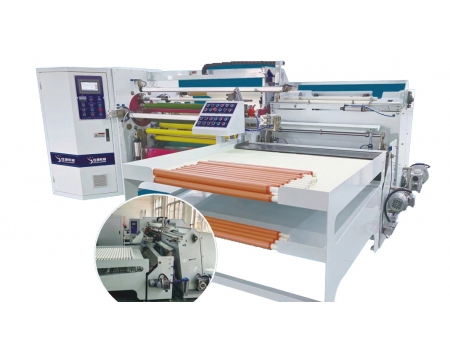 Máquina de rebobinagem totalmente automática com três eixos, JY-800A