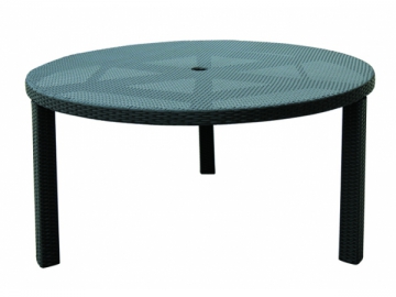 Mesa oval de alumínio para jardim