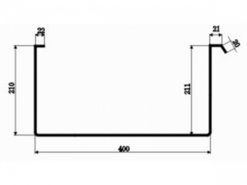 Máquina para fabricar telha curva de aço Qspan CS-914-400