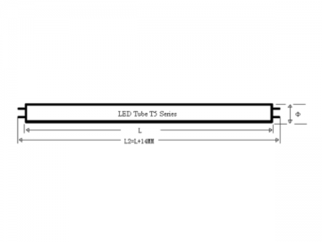 Lâmpada fluorescente LED T5