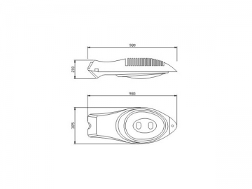 Lâmpada de rua LED 100W