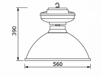 Luminária de alto brilho 40W HLG422