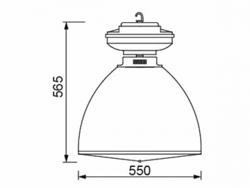 Luminária de alto brilho 40W HLG443