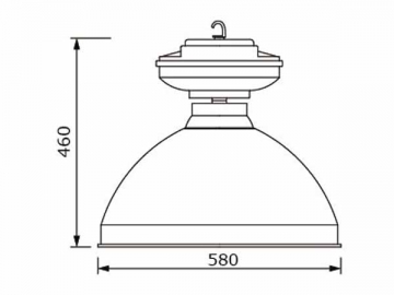 Luminária de alto brilho 40W HLG469