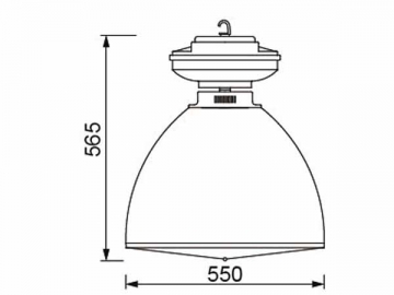 Luminária de alto brilho 80W HLG443