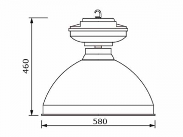 Luminária de alto brilho 80W HLG469