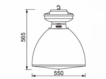 Luminária de alto brilho 120W HLG443