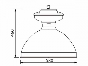 Luminária de alto brilho 120W HLG469