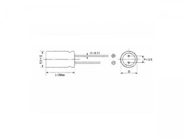 Capacitor eletrolítico YZPST E2