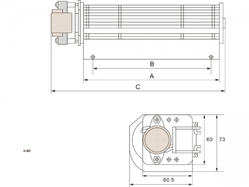 Ventilador Tangencial para Aquecedores