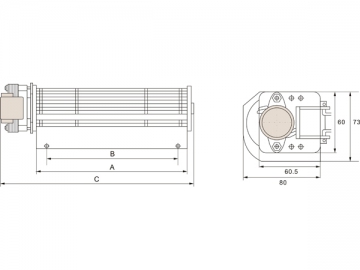 Ventilador Tangencial para Lareiras