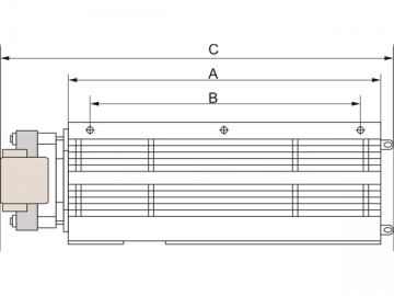 Ventilador Cross-Flow para Fornos