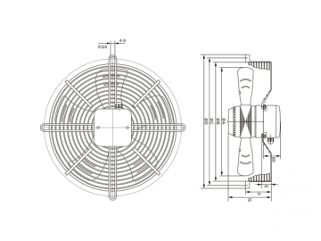 Ventilador Axial de Fluxo para Aquecedores