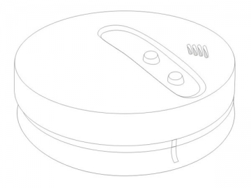 Detector de fumaça fotoelétrico sem fio (alimentação AC)