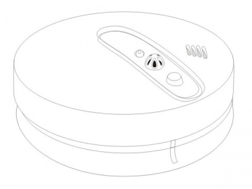 Detector de fumaça e calor fotoelétrico interligado com fio (alimentação AC)