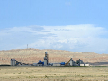 Planta de produção de cimento, 1000 toneladas