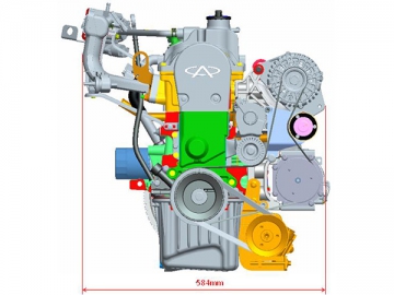 Motor a gasolina NA 1.5L