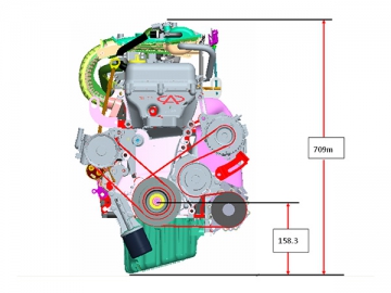 Motor a gasolina NA 1.0L