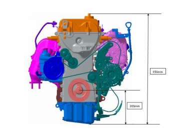 Motor a gasolina DVVT 1.6L