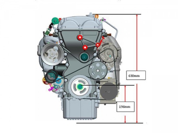 Motor a gasolina DVVT 1.3L